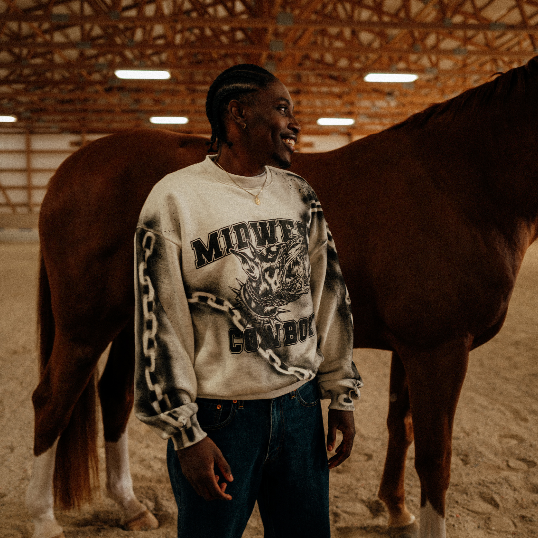 BORN TO HOWL CREWNECK