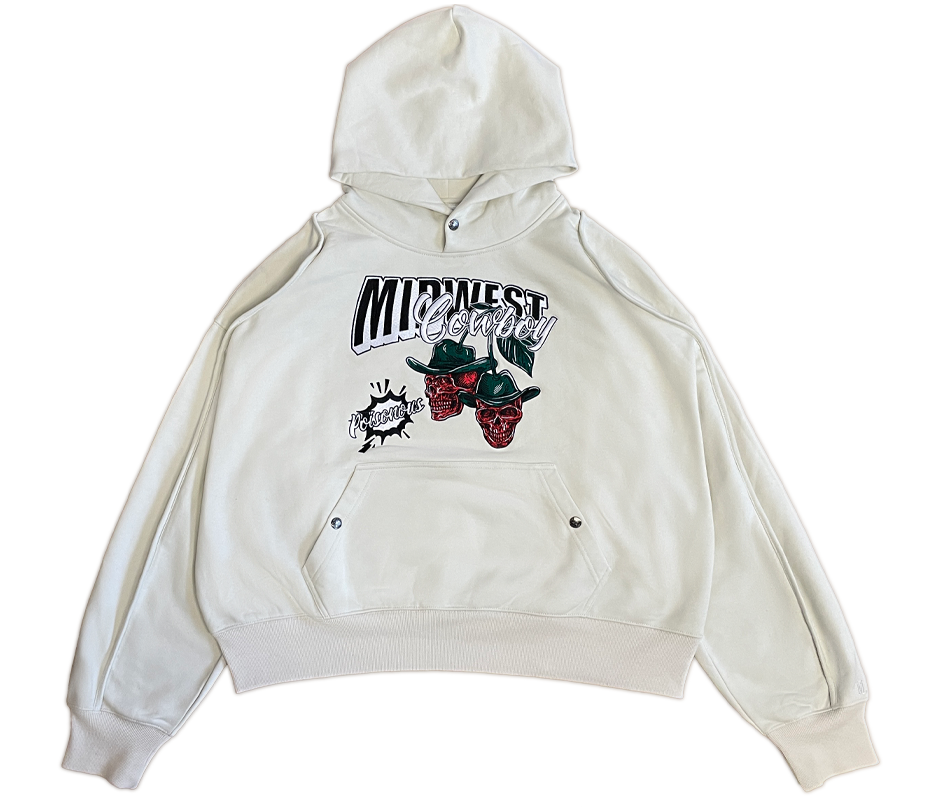 Cherry Hoodie, Cream – Midwest Cowboy