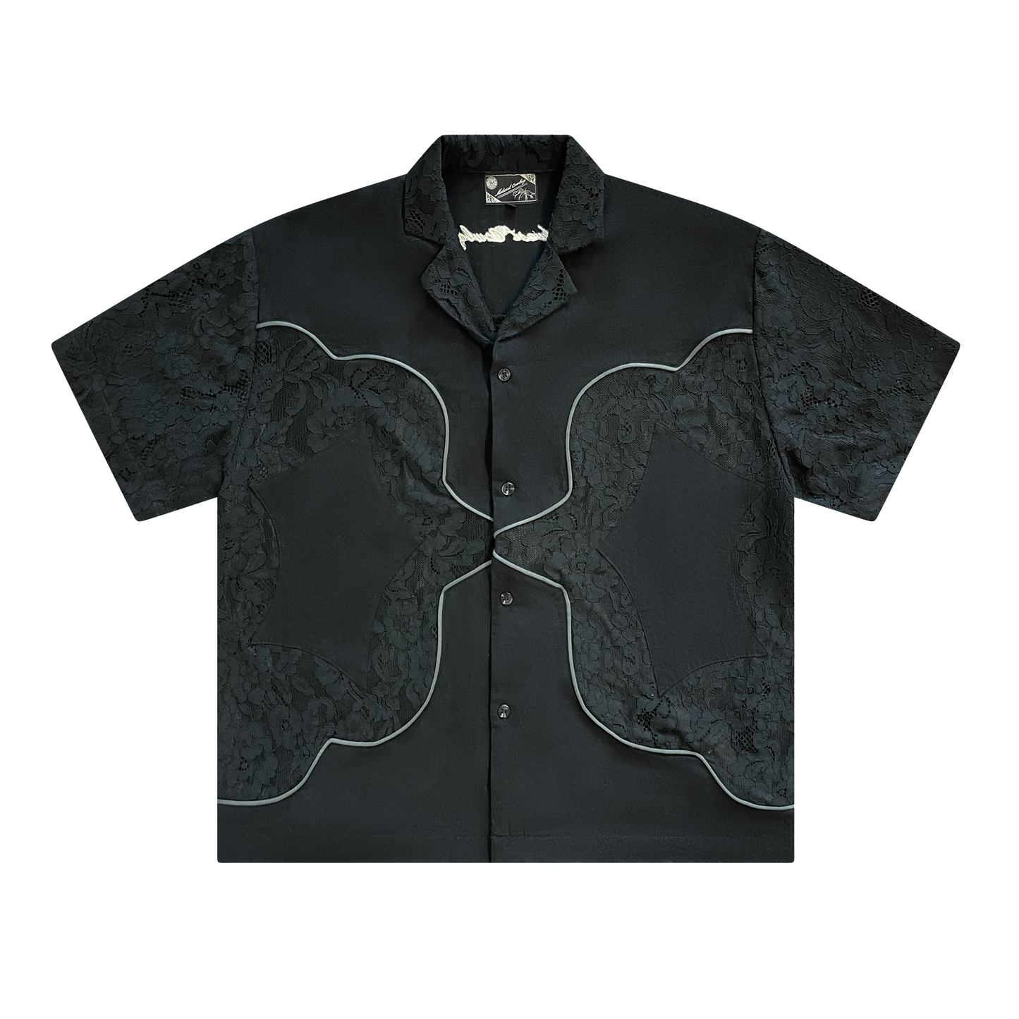 Lace Button Up, Dark Roast