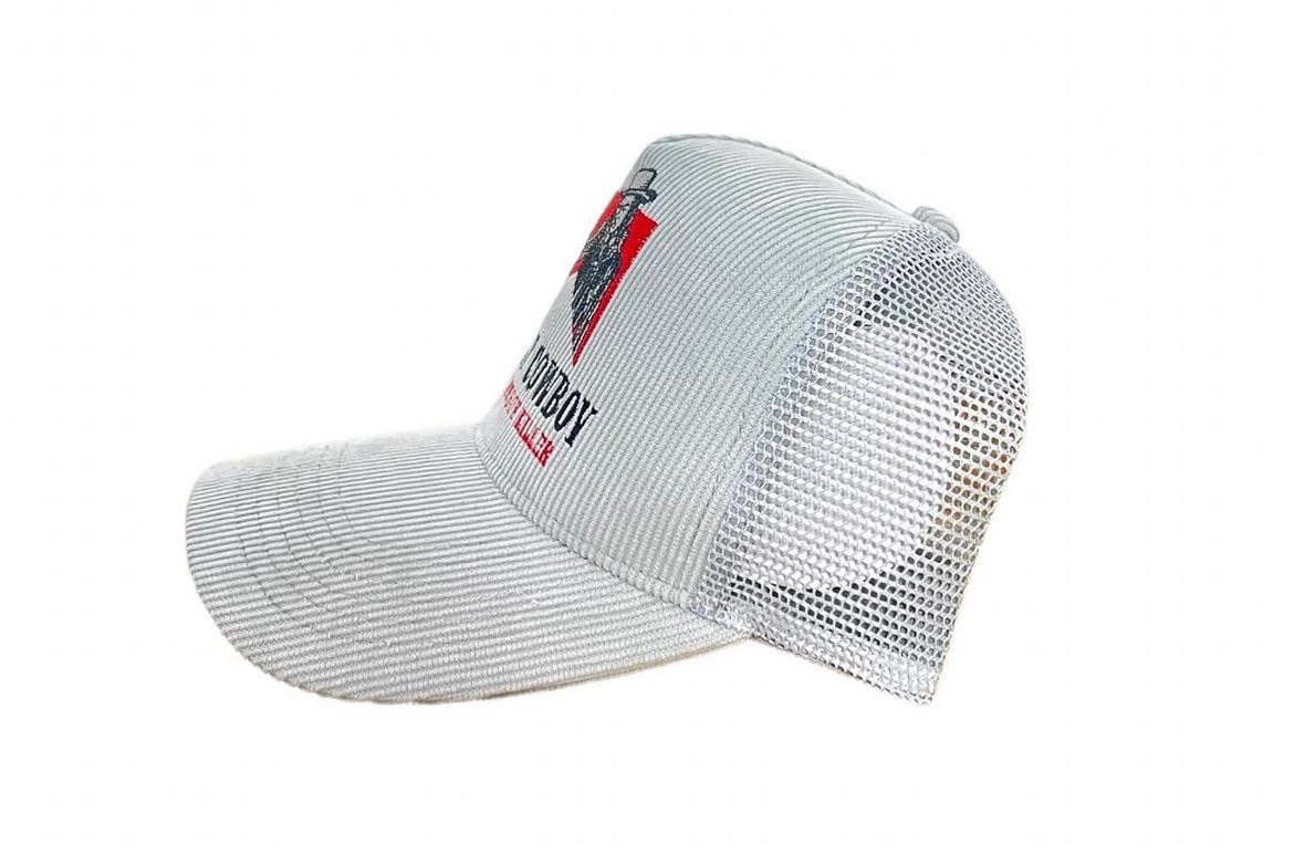Cowboy Killer Trucker Hat, Gray