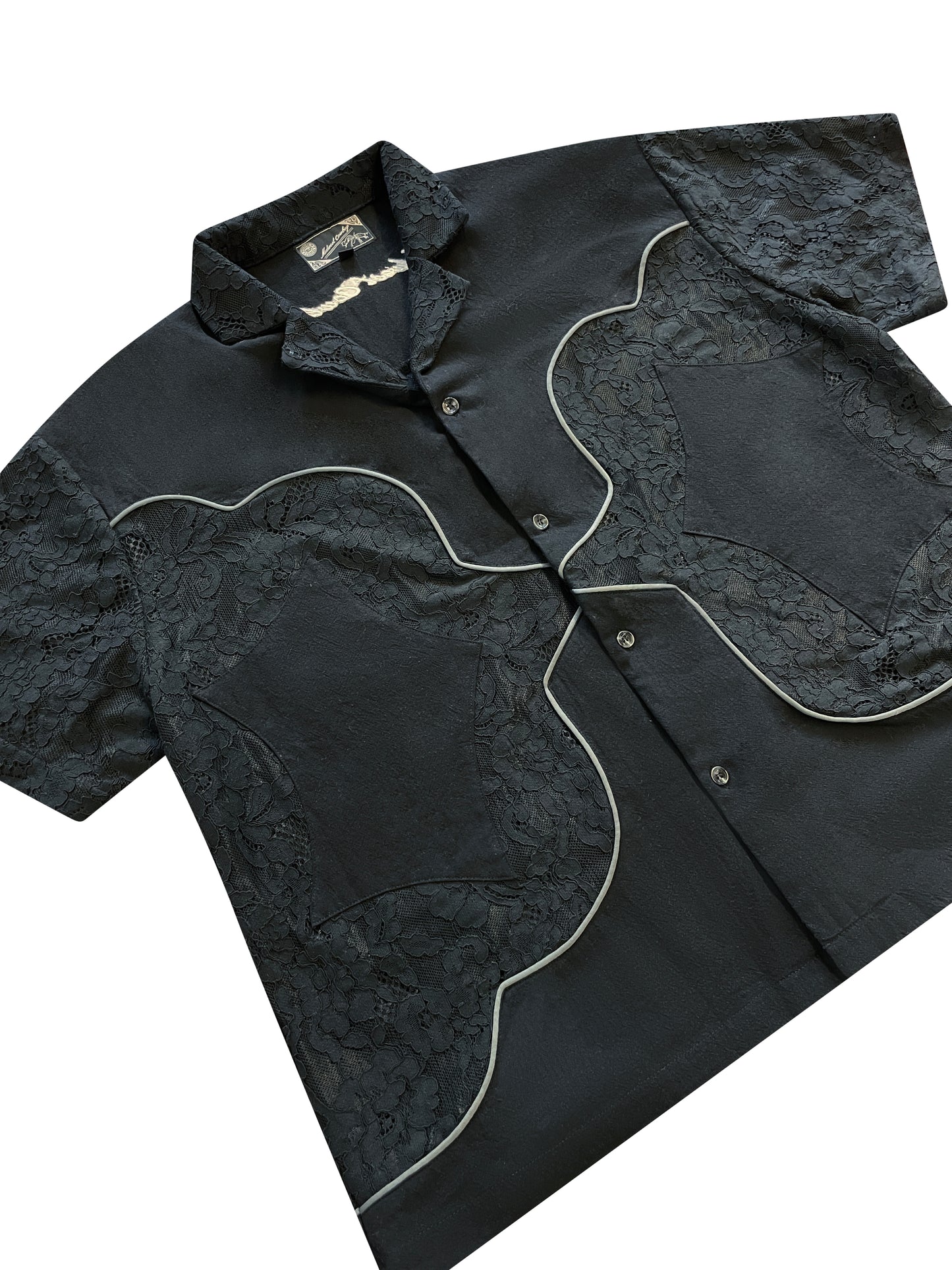 Lace Button Up, Dark Roast