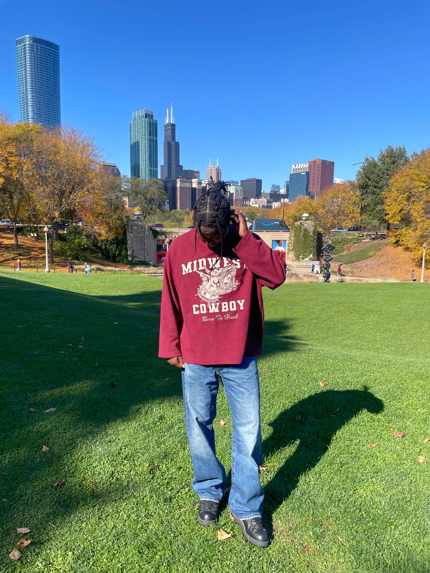 BORN TO HOWL THERMAL, MAROON