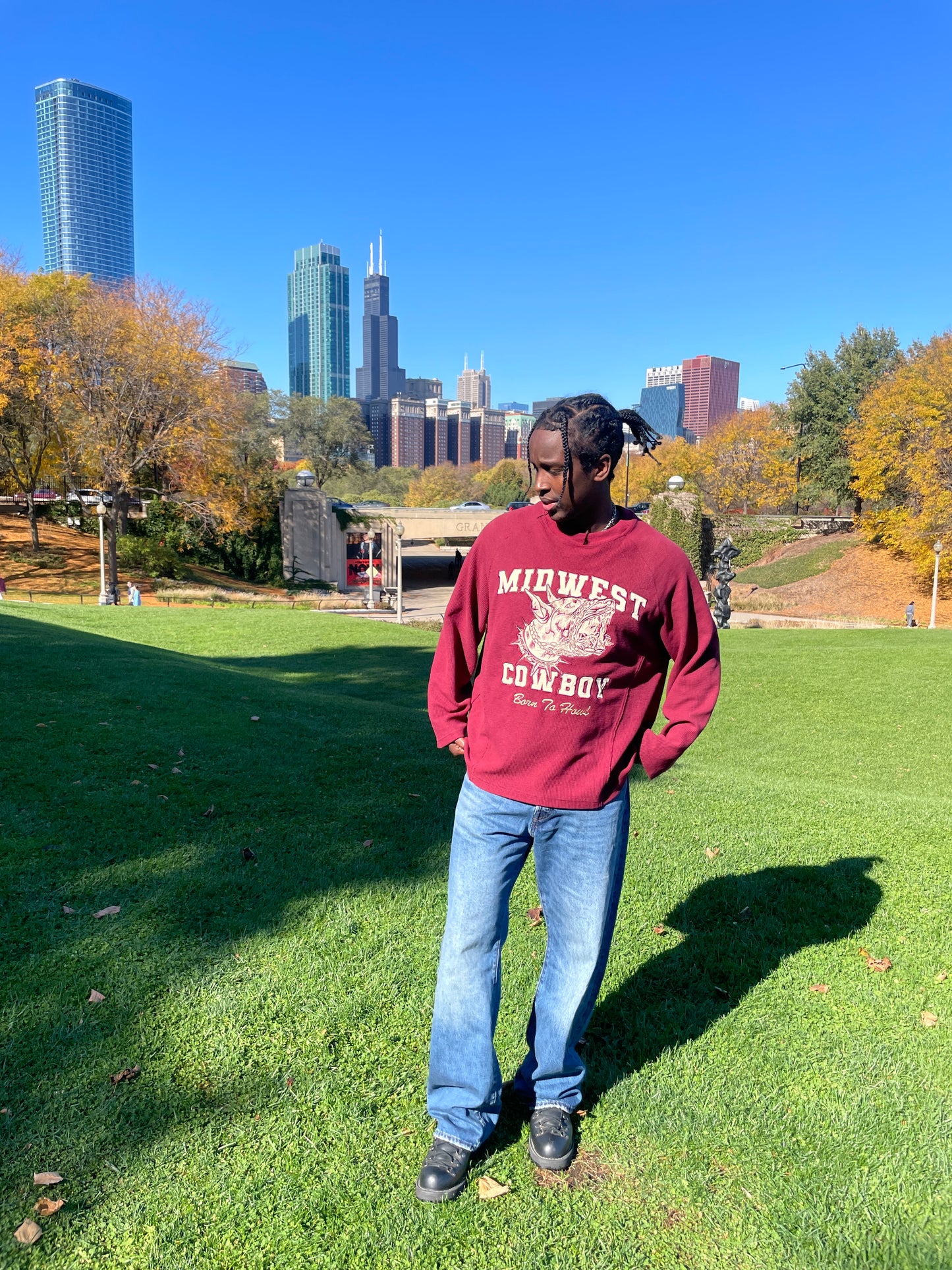 BORN TO HOWL THERMAL, MAROON