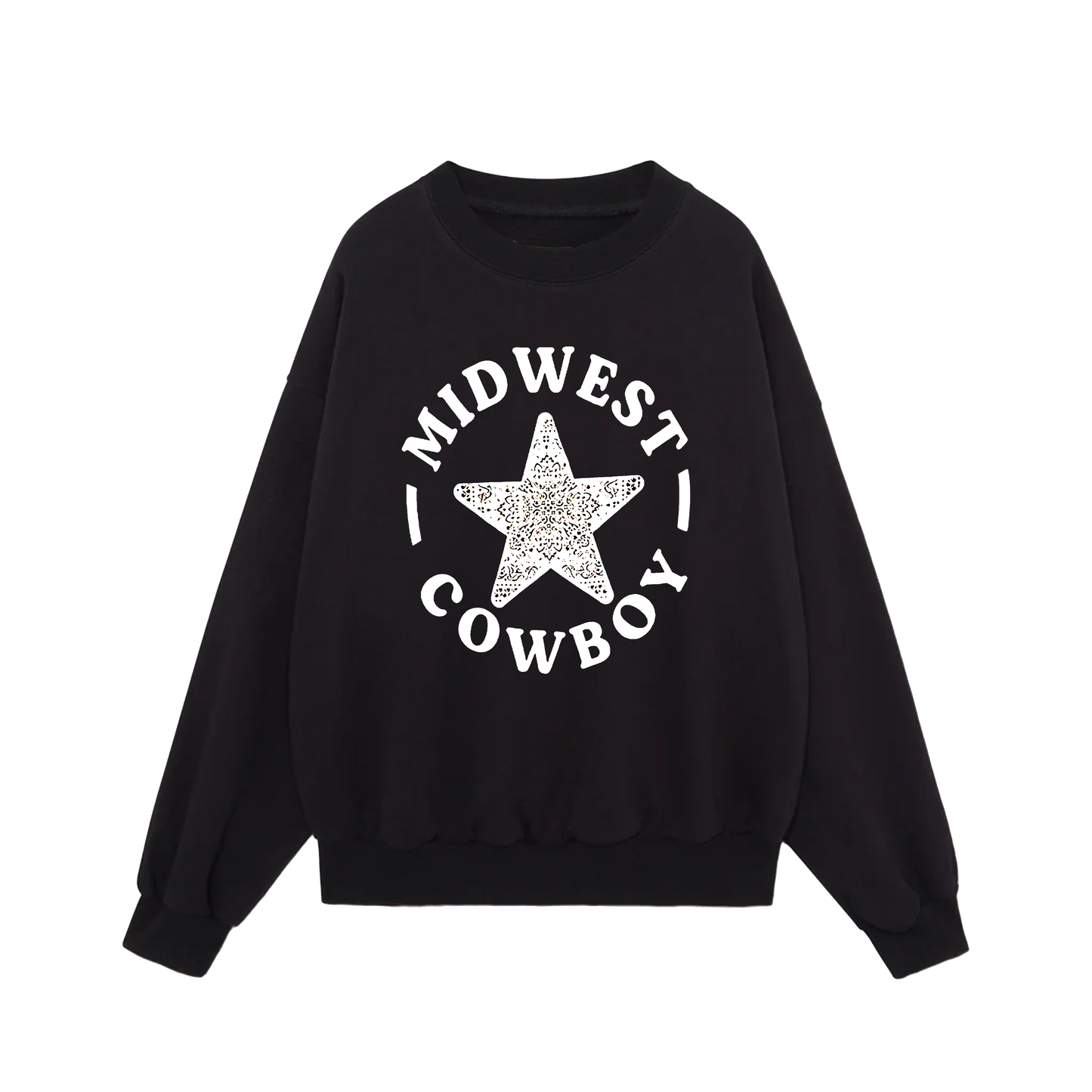 Lone Star Crewneck, Jet Black