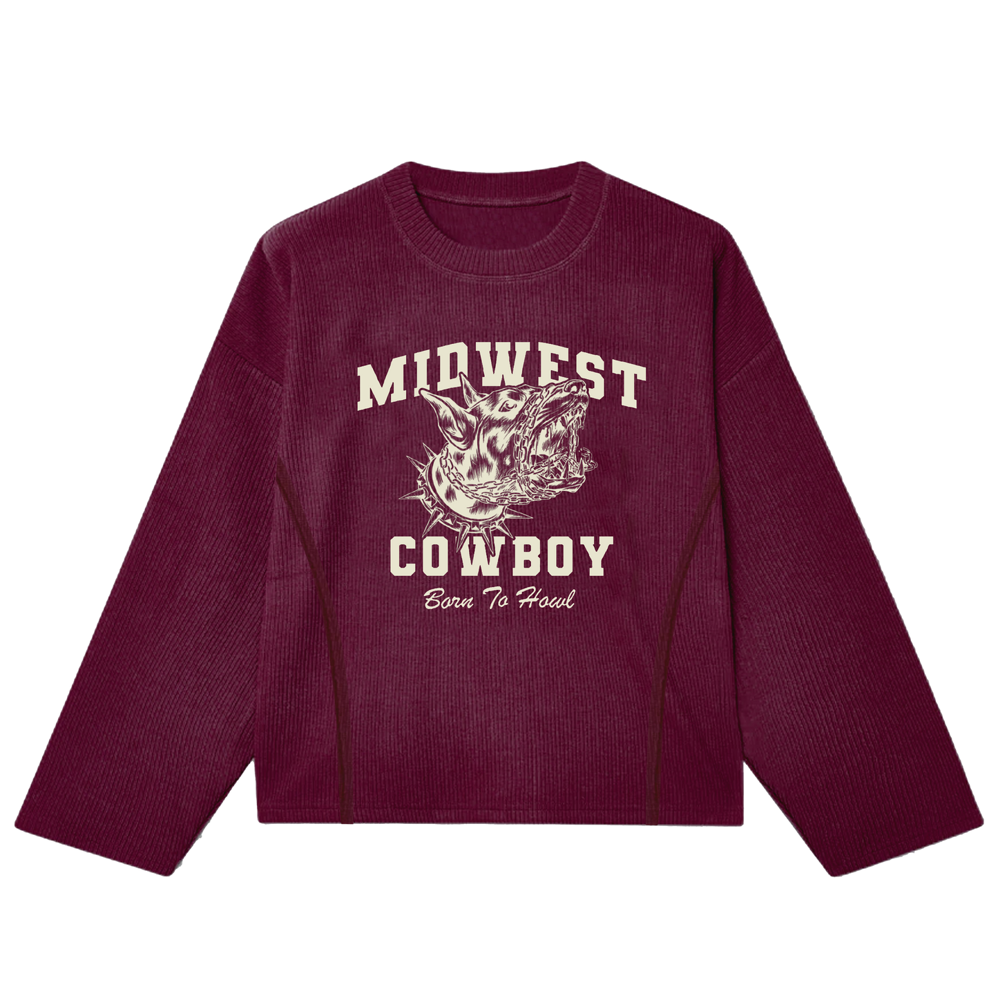 BORN TO HOWL THERMAL, MAROON