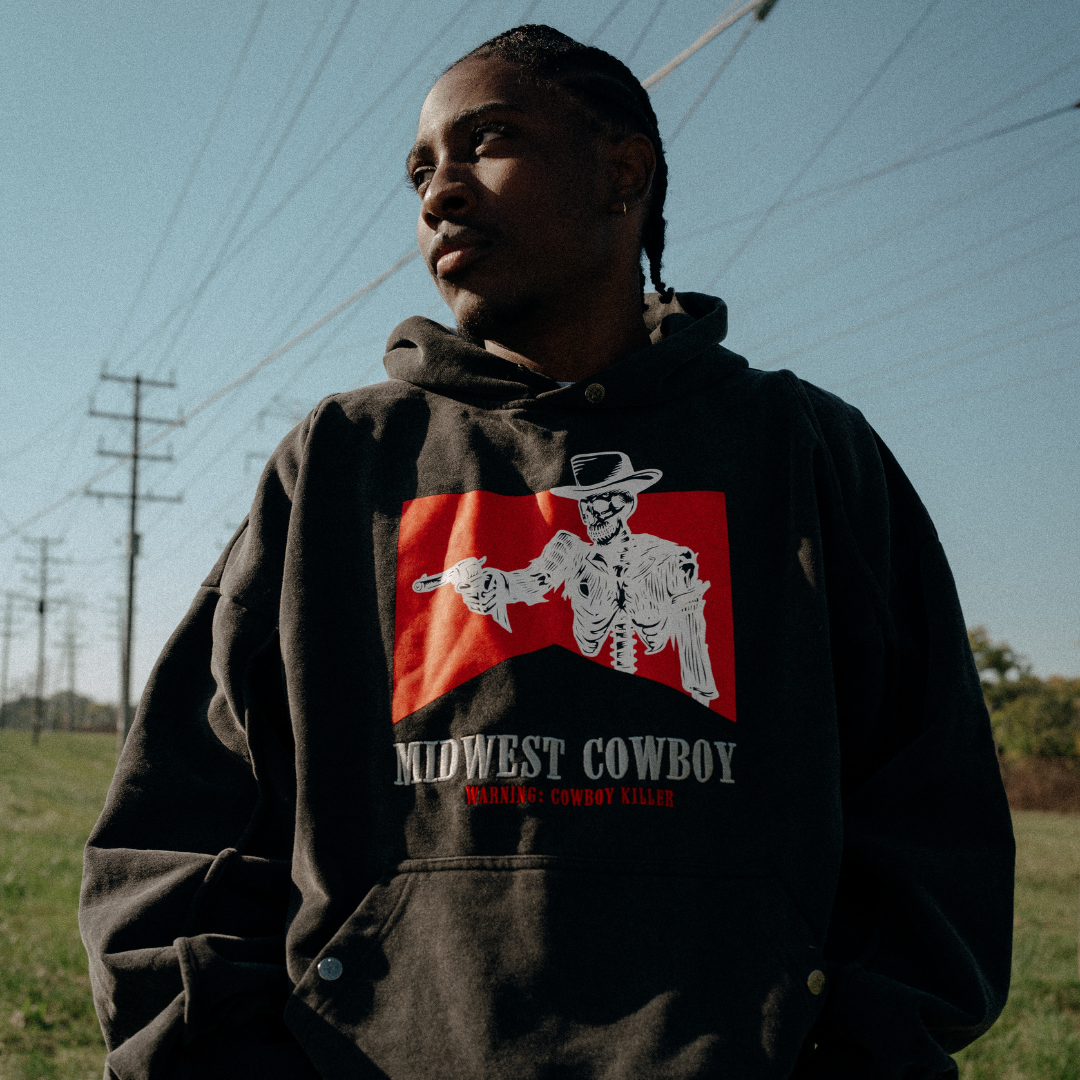 Cowboy Killer V2 Hoodie, Vintage Black