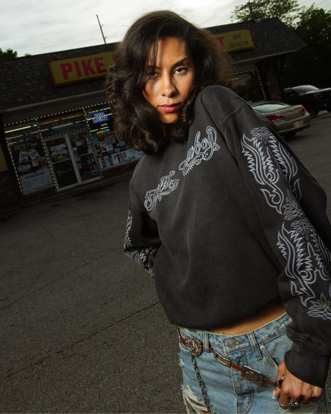 Boot Crewneck, Smoked Anthracite