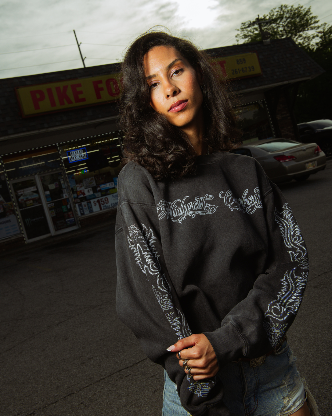 Boot Crewneck, Smoked Anthracite