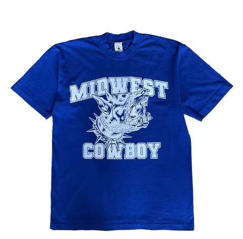 BORN TO HOWL Tee, Blue