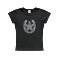 Good Luck Baby Tee, Black