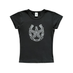 Good Luck Baby Tee, Black