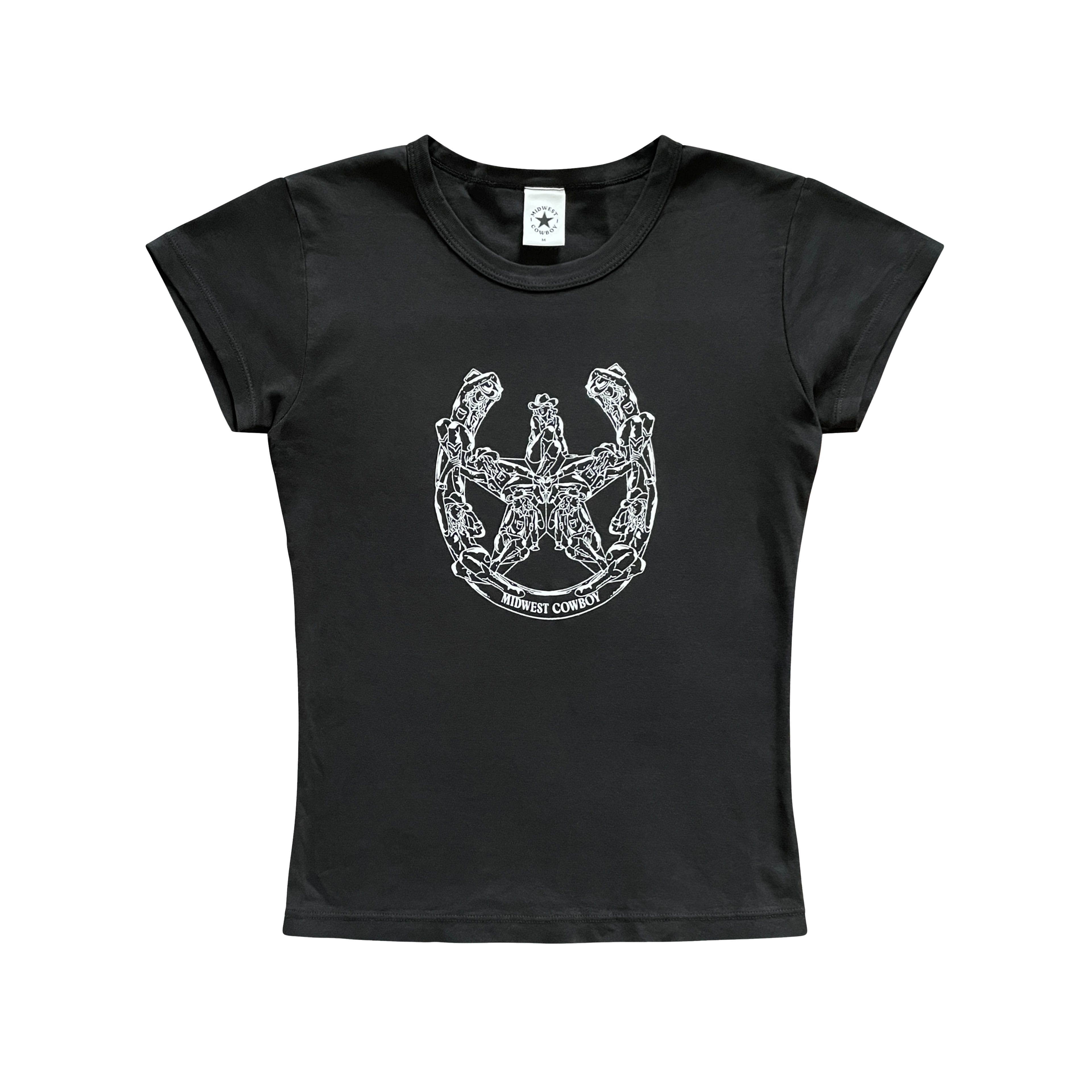 Good Luck Baby Tee, Black