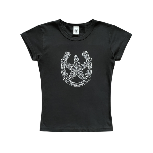 Good Luck Baby Tee, Black
