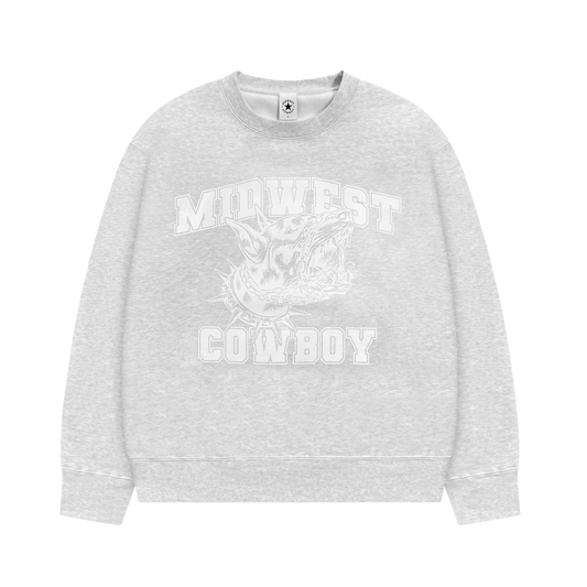 Born To Howl Crewneck, Ash