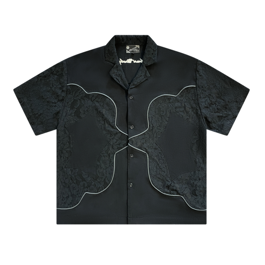Lace Button Up, Dark Roast