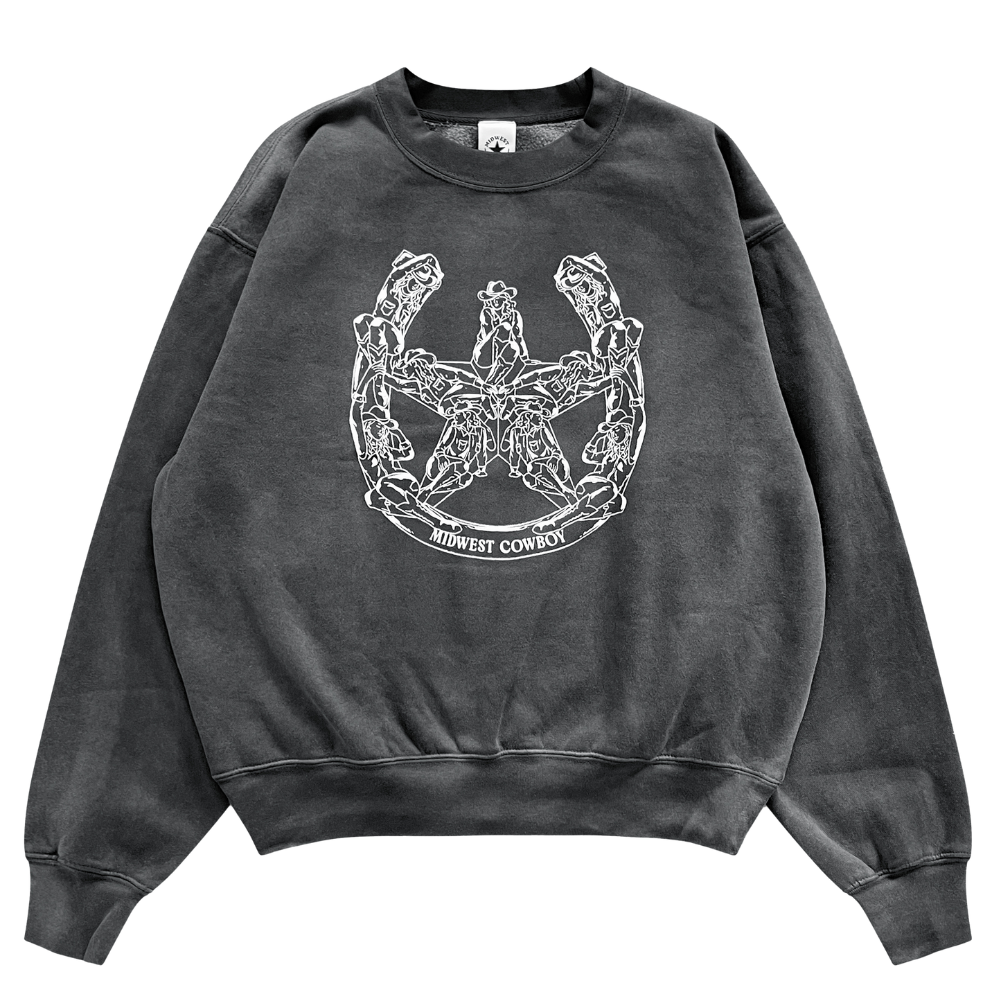 Good Luck Crewneck, Smoked Anthracite