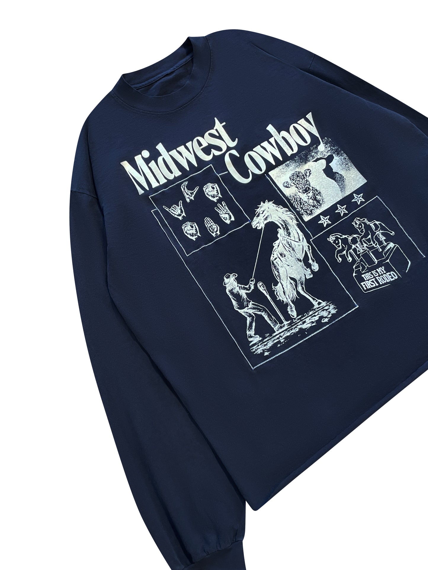 Rodeo Long Sleeve,  Navy