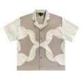 Lace Button Up, Coffee & Cream