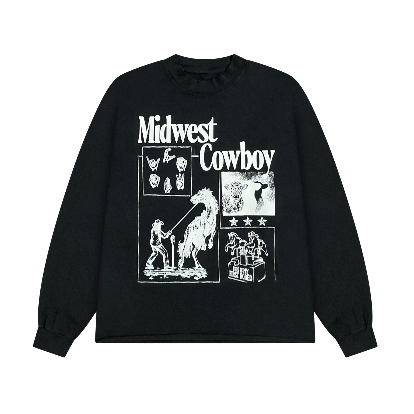 Rodeo Long Sleeve,  Black