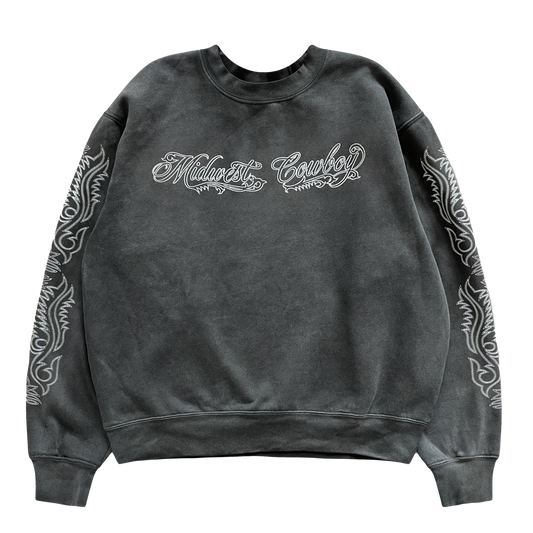 Boot Crewneck, Smoked Anthracite