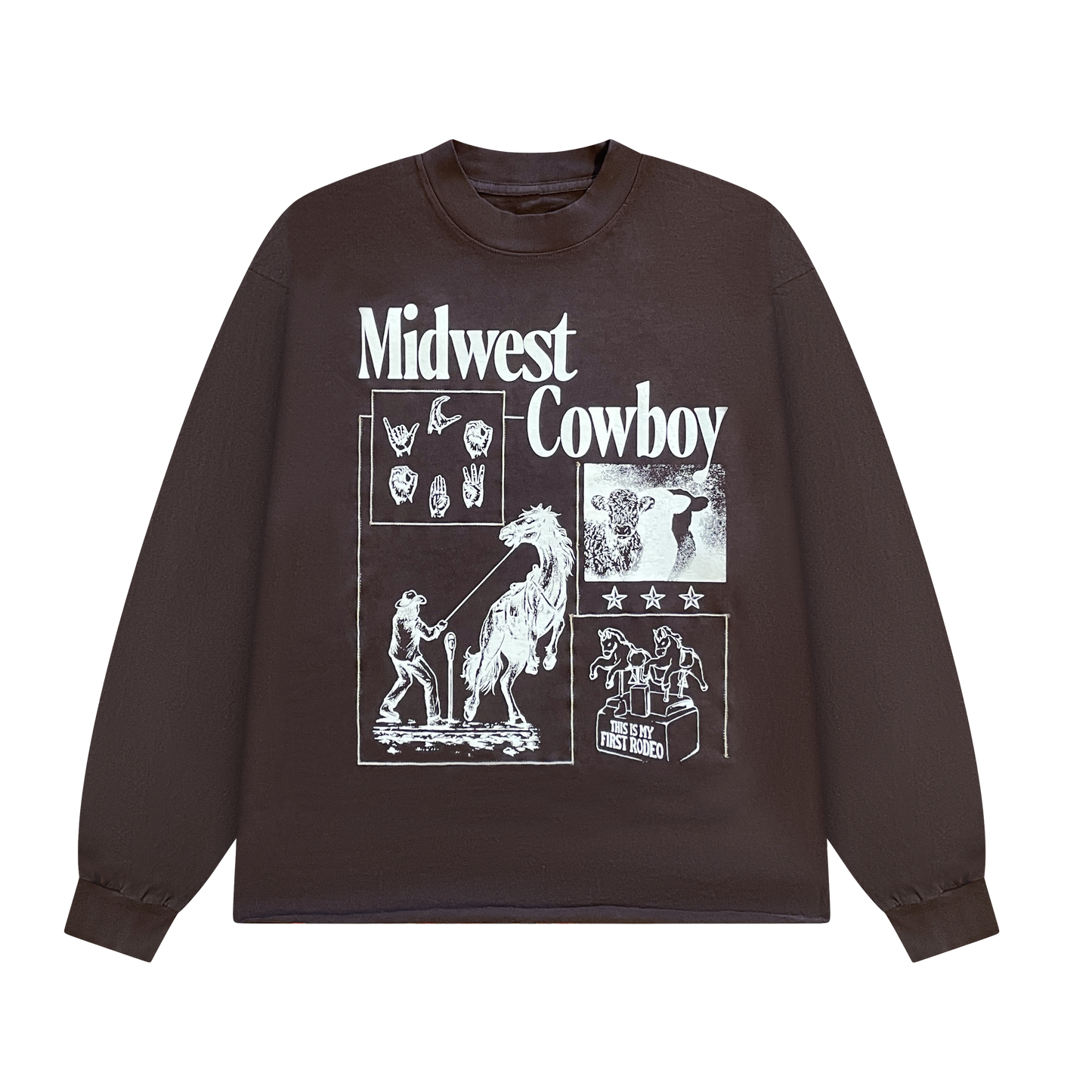 Rodeo Long Sleeve,  Brown