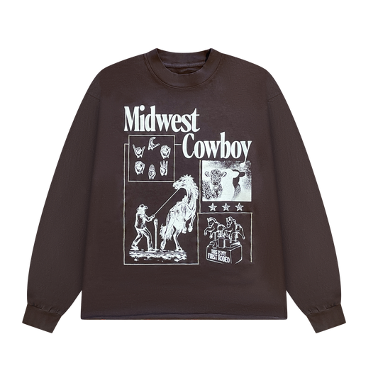 Rodeo Long Sleeve,  Brown