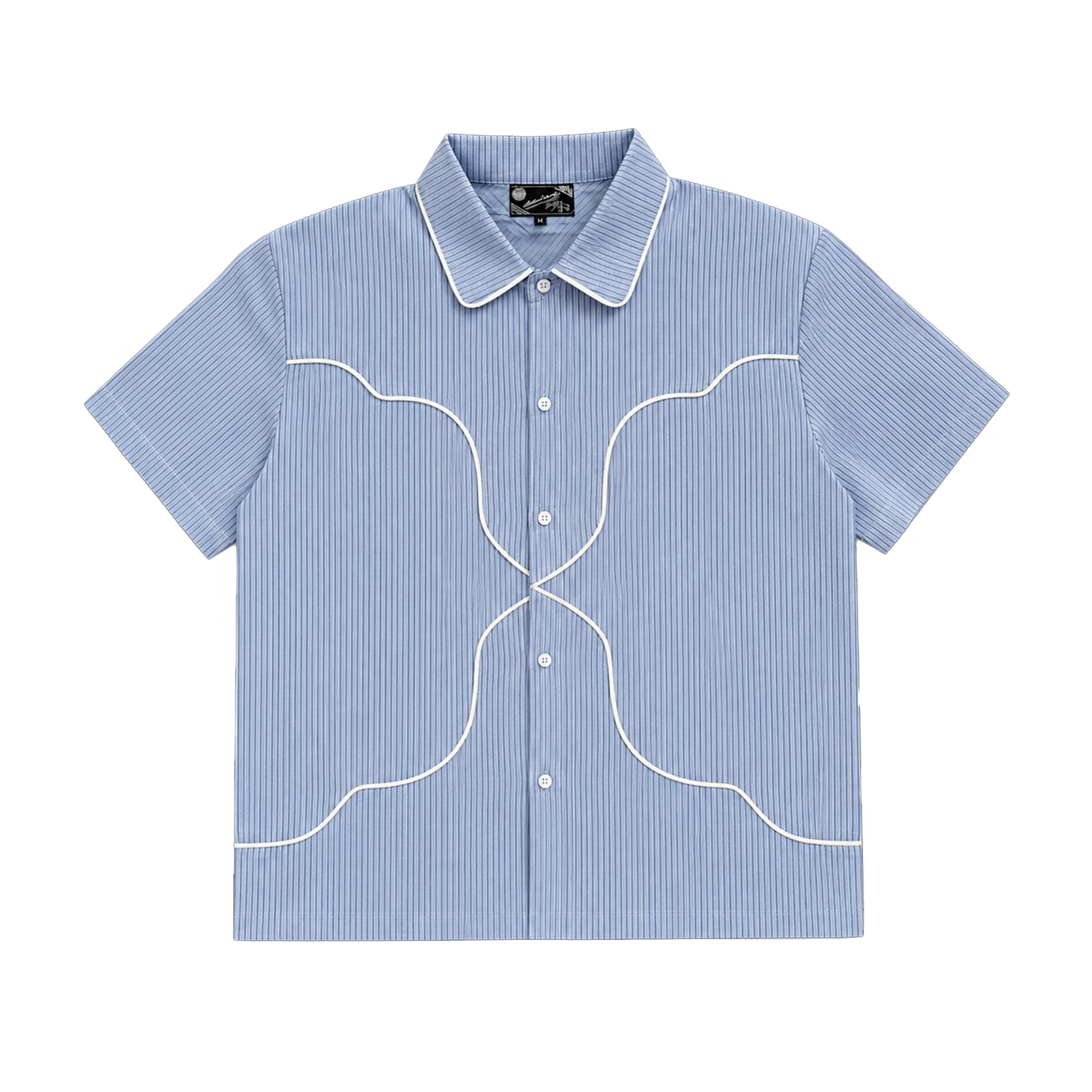 Checkered Button Up, Daybreak Blue