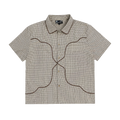 Checkered Button Up, Driftwood Brown