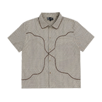 Checkered Button Up, Driftwood Brown