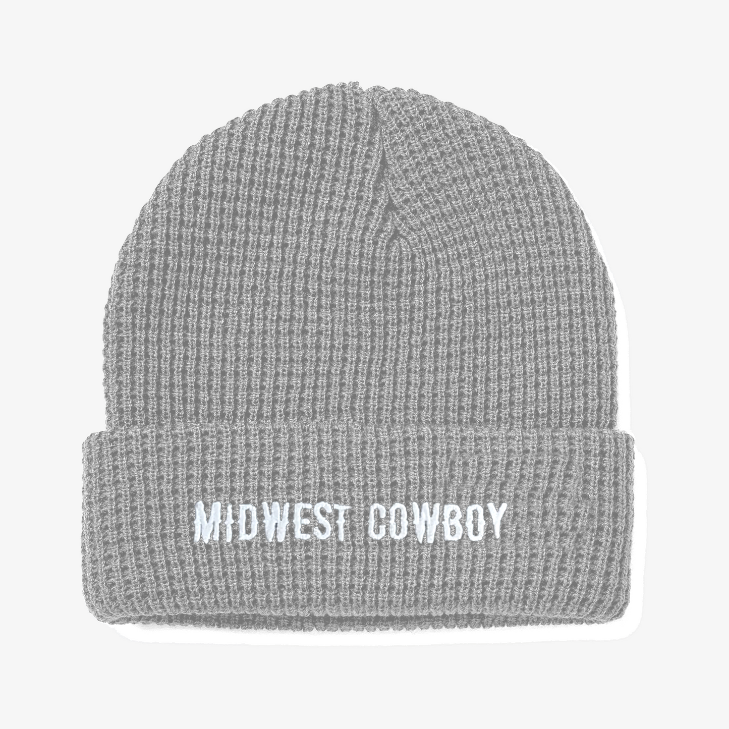 Waffle Knit Beanie, Cement