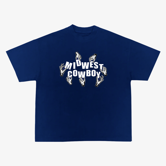 PIECE BY PIECE Tee, Midnight Blue