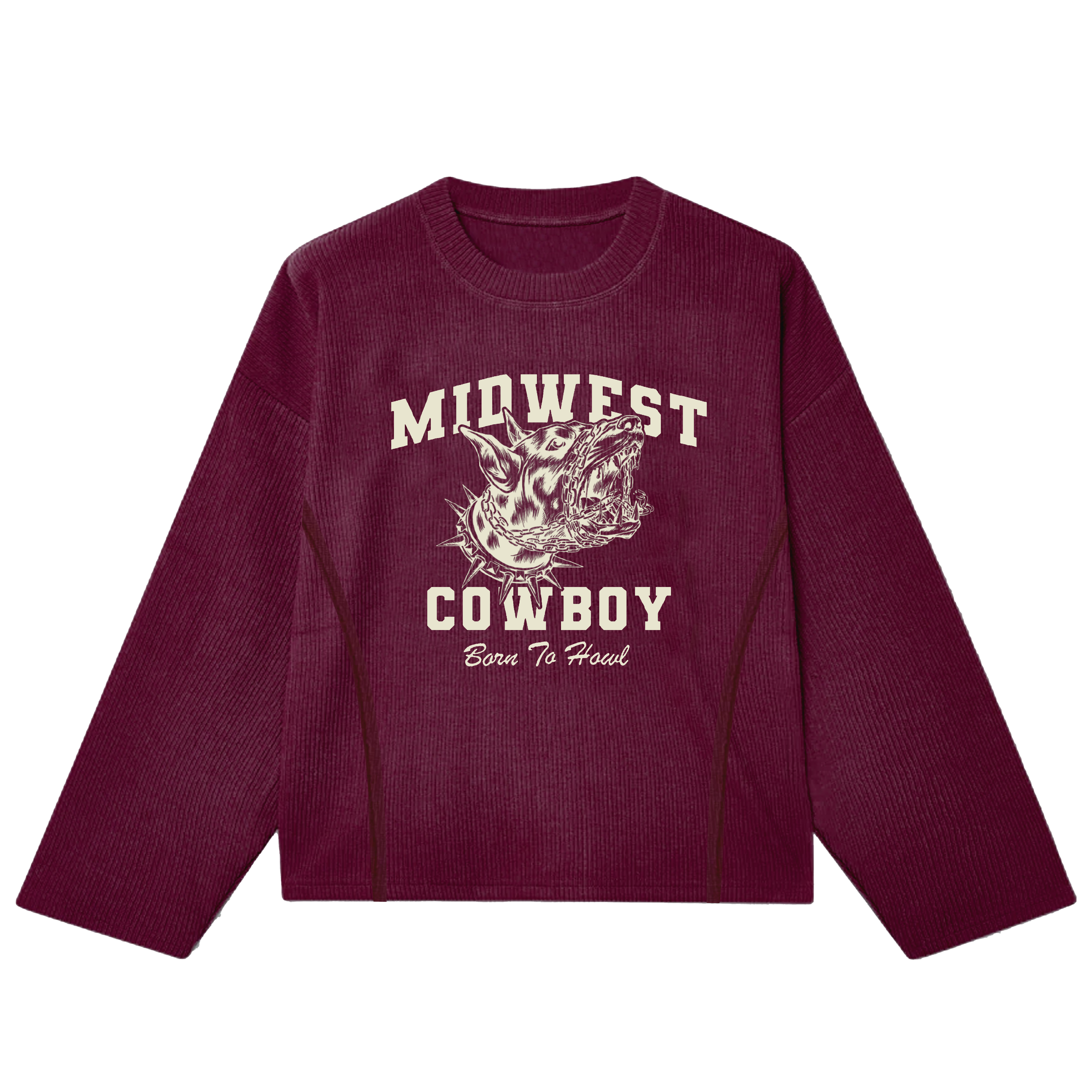 BORN TO HOWL THERMAL, MAROON