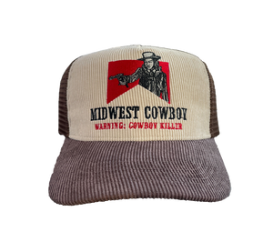 Cowboy Killer Trucker Hat, Brown