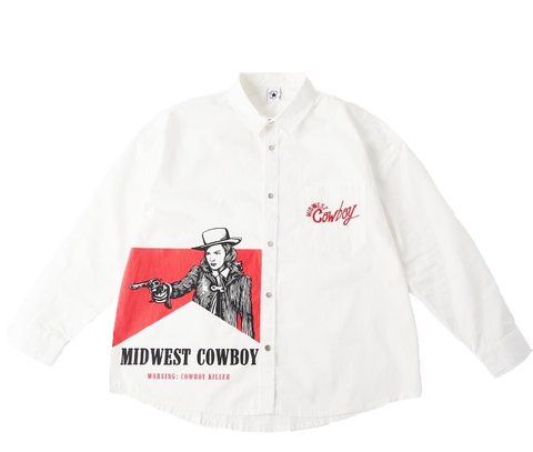 Cowboy Killer V1 Button Up, White